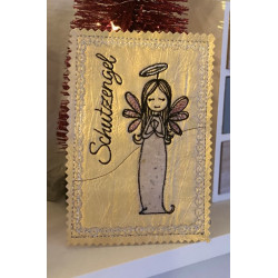 Stickdatei - Doodle Engel 1